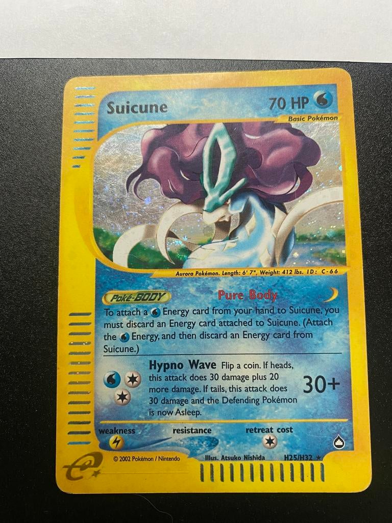 Pokemon suicune h25/h35, Ophalen of Verzenden, Zo goed als nieuw