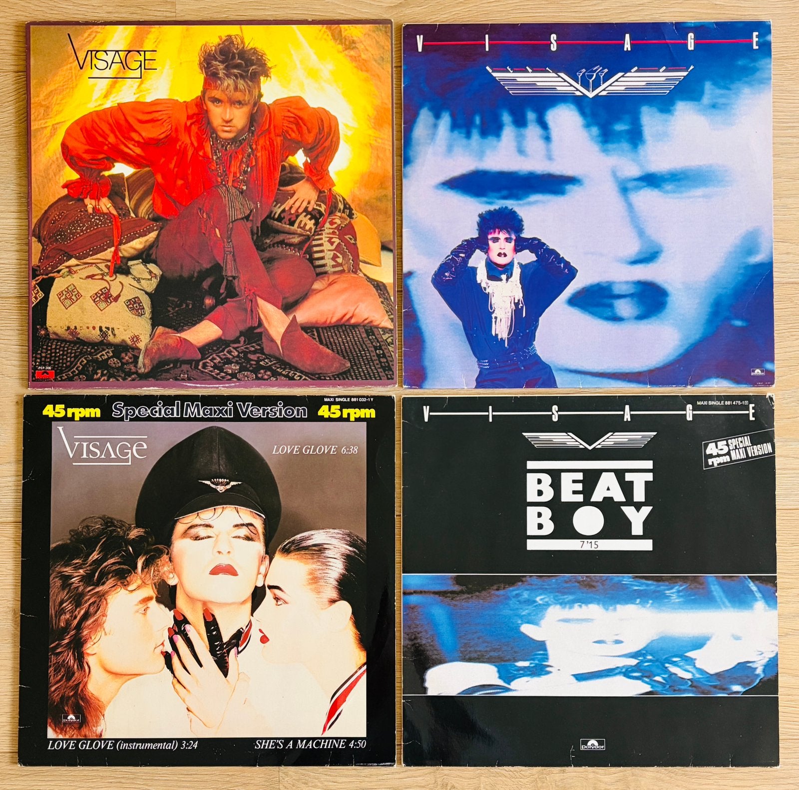 VISAGE • 2 LP’s + 2 Maxi Singles • Steve Strange • Vinyl, Verzenden, Zo goed als nieuw, LP