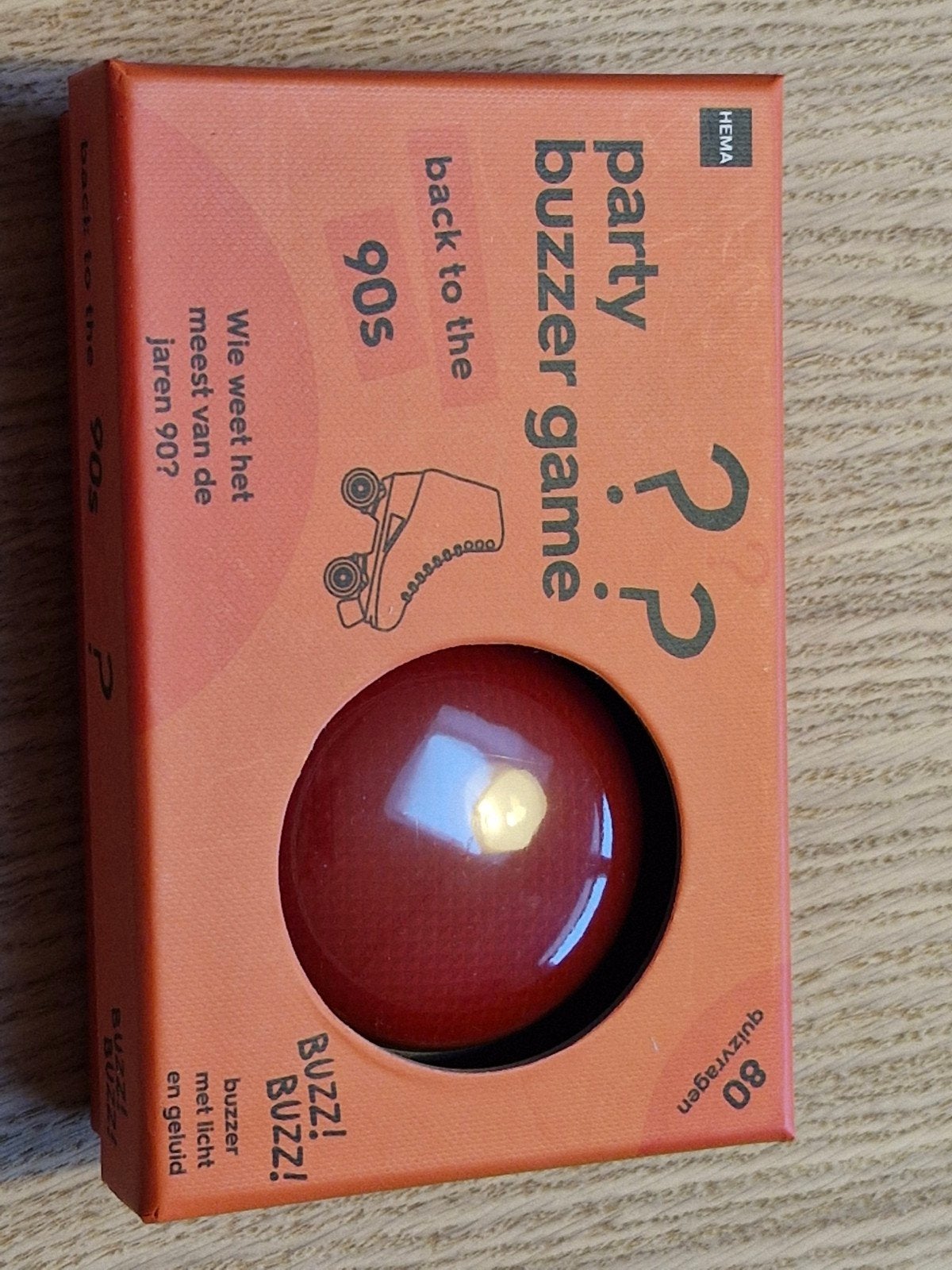 Hema Party Buzzer Game: Back to the 90s, Drie of vier spelers, Ophalen of Verzenden, Zo goed als nieuw, Hema