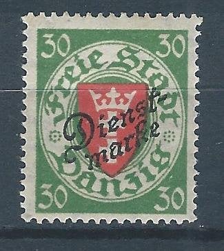 C858 – Duitsland - Danzig – Dienst MiNr 47 (ongebruikt), Ophalen of Verzenden, Duitse Keizerrijk, Postfris