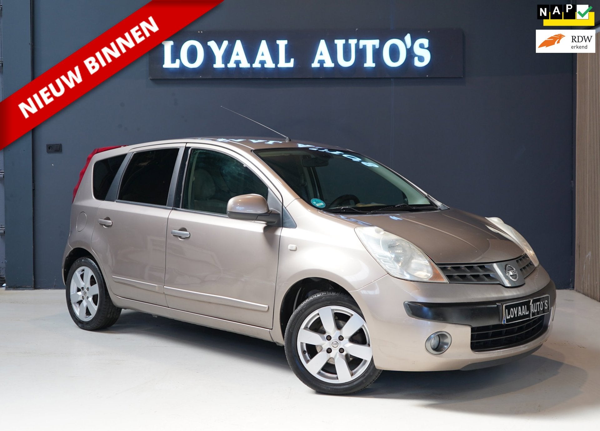 Nissan Note 1.6 First Note | AIRCO | NAP | APK, Auto's, Voorwielaandrijving, Automatische klimaatregeling, 15 km/l, Gebruikt