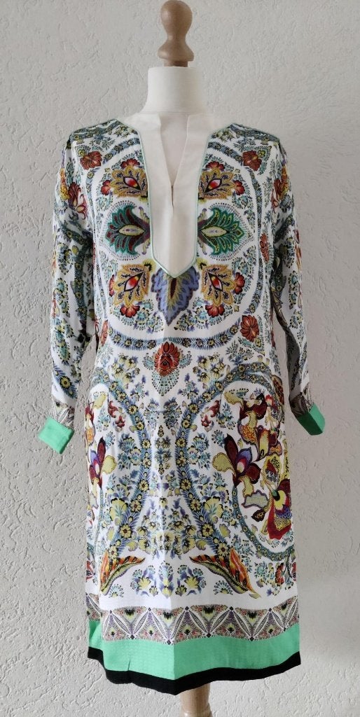 Etro Milano jurk of tuniek     ALS NIEUW, Kleding | Dames, Maat 38/40 (M), Etro Milano, Meerkleurig, Ophalen of Verzenden