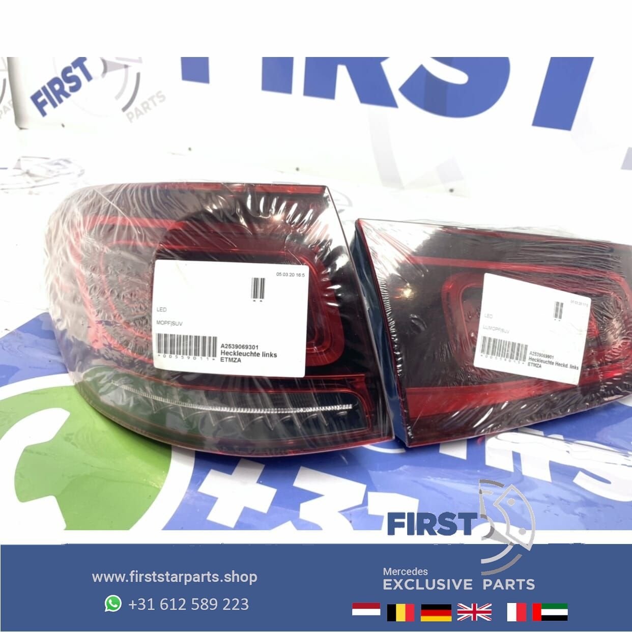 W253 X253 FACELIFT GLC SUV LED ACHTERLICHT SET LINKS Mercede, Gebruikt, -, Ophalen of Verzenden, -