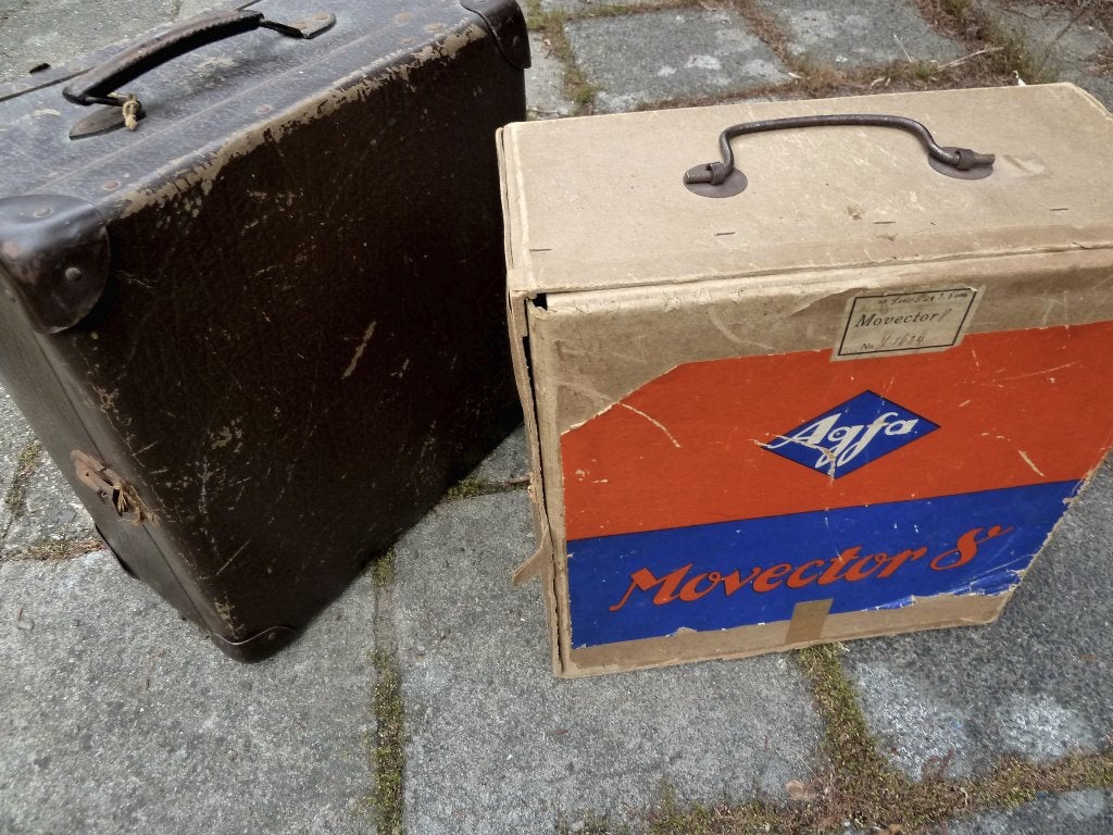 8mm film 2 x vintage Agfa Movector 8 1930-1935 - werken -, Ophalen of Verzenden, 8mm film