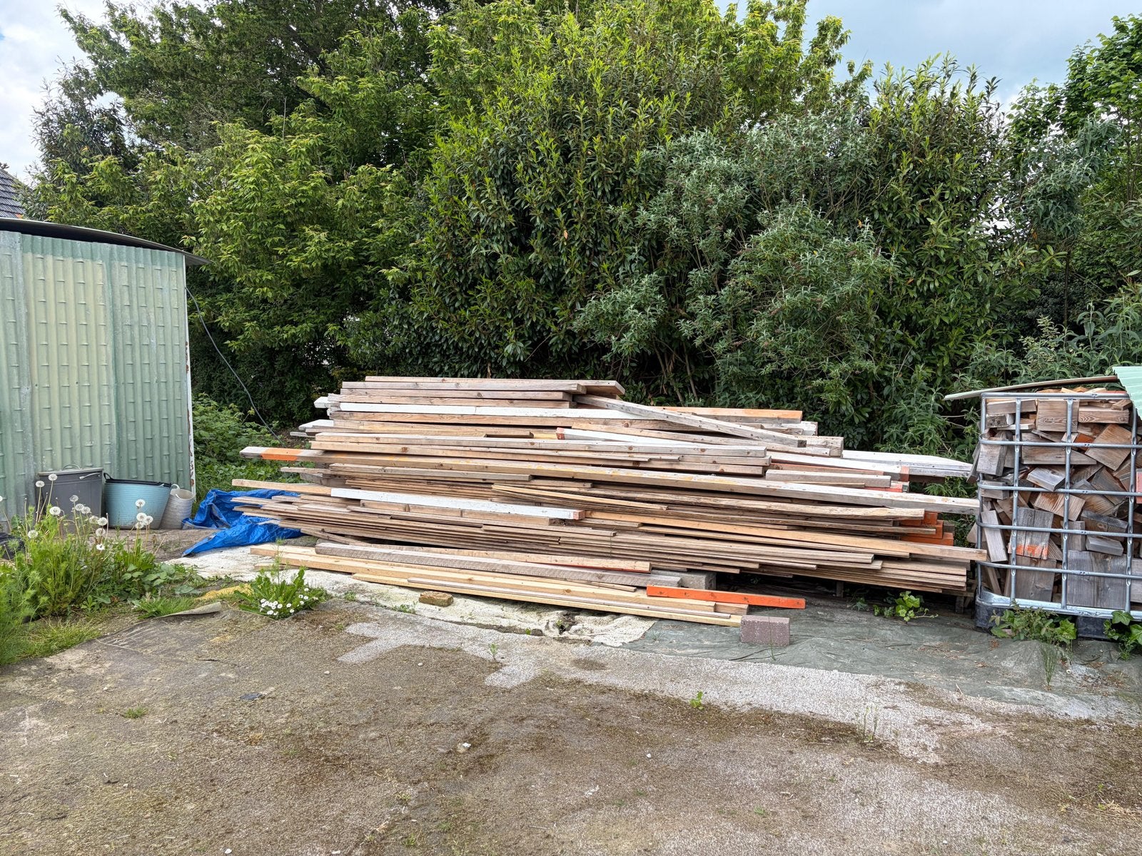 Diverse houten planken en balken, Ophalen, Gebruikt, Balk, Overige houtsoorten