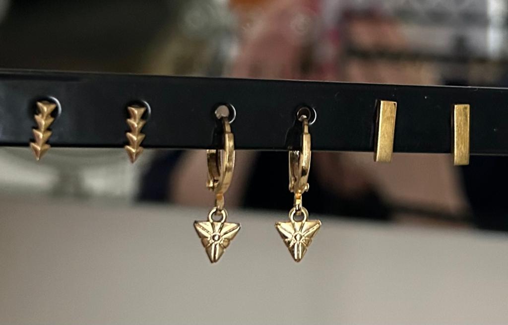 ** 2x My Jewellery en 1x Smyck oorbellen kleur goud **, Overige materialen, Ophalen of Verzenden, Zo goed als nieuw, Knopjes of Stekers