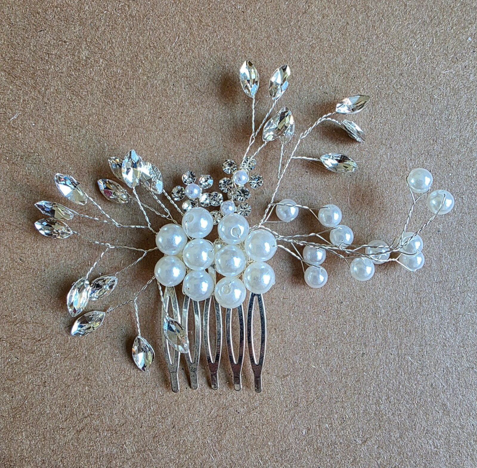 Haarkam met parels en strass - Nieuw, Ophalen of Verzenden, Nieuw