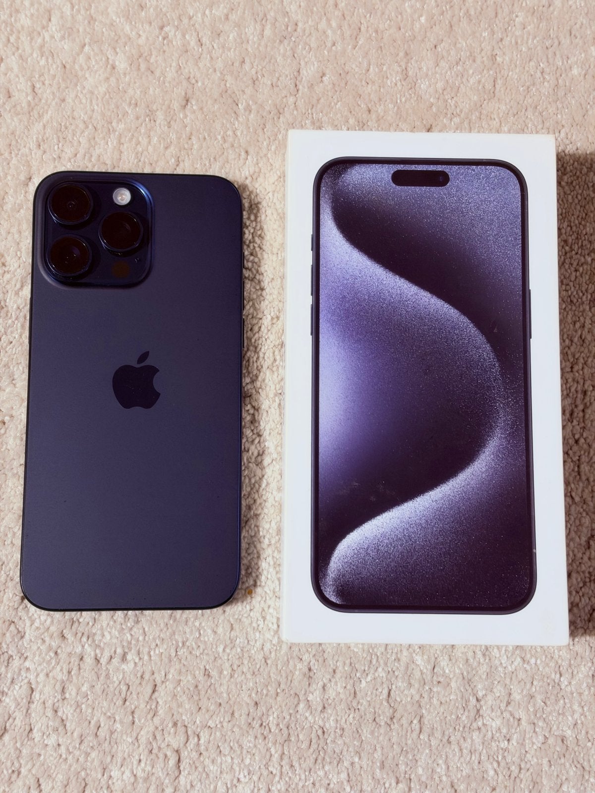 iPhone 15 Pro Max 1TB Blauw Titanium - Zo goed als nieuw, Telecommunicatie, Ophalen, 86 %, Blauw, IPhone 15 Pro Max