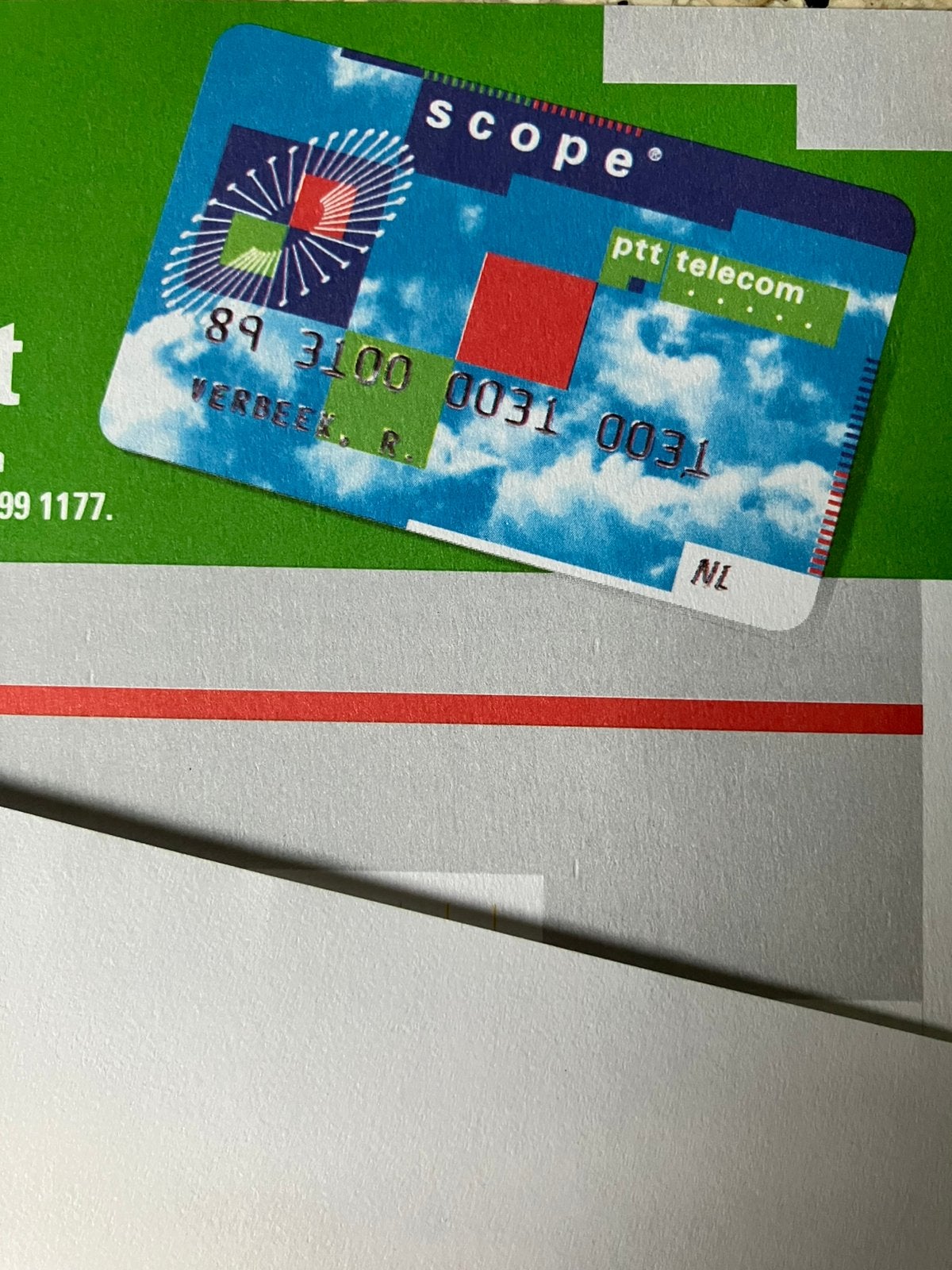 PTT Telecom 1994: geadresseerde reclame voor de Scope-kaart, Ophalen of Verzenden, Zo goed als nieuw