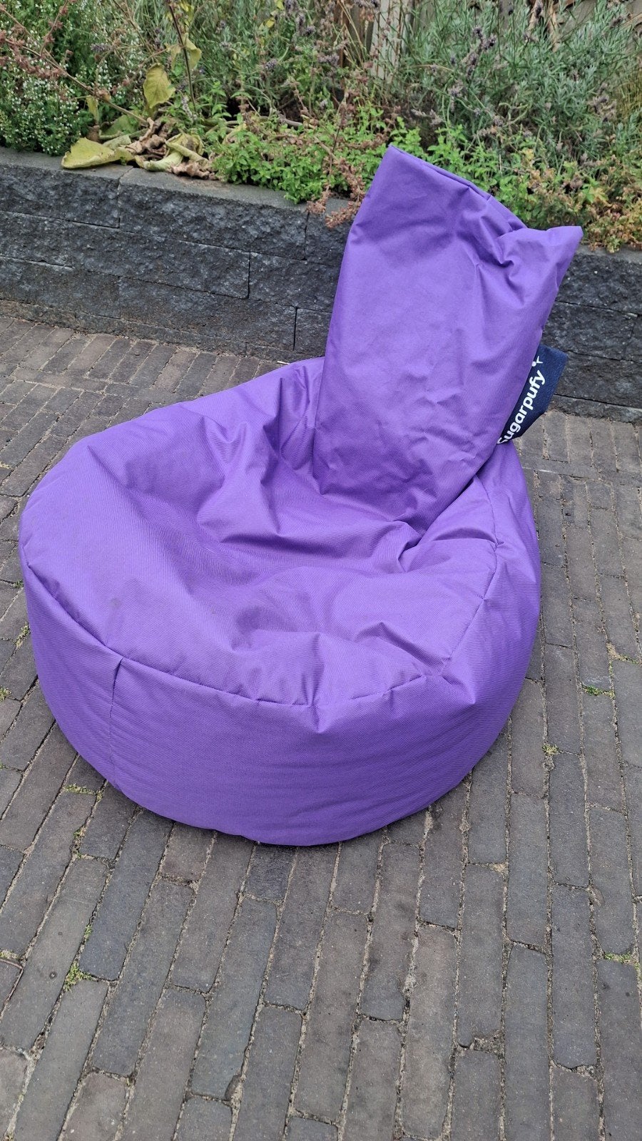 Paarse  zitzak, Huis en Inrichting, Zitzakken, Gebruikt, Zitzak, Paars, Ophalen
