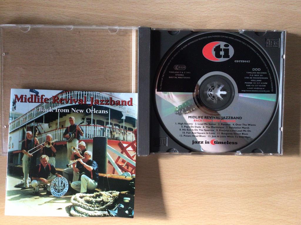 Midlife Revival Jazzband-Back from New Orleans. 2002., Ophalen of Verzenden, 1980 tot heden, Zo goed als nieuw, Jazz