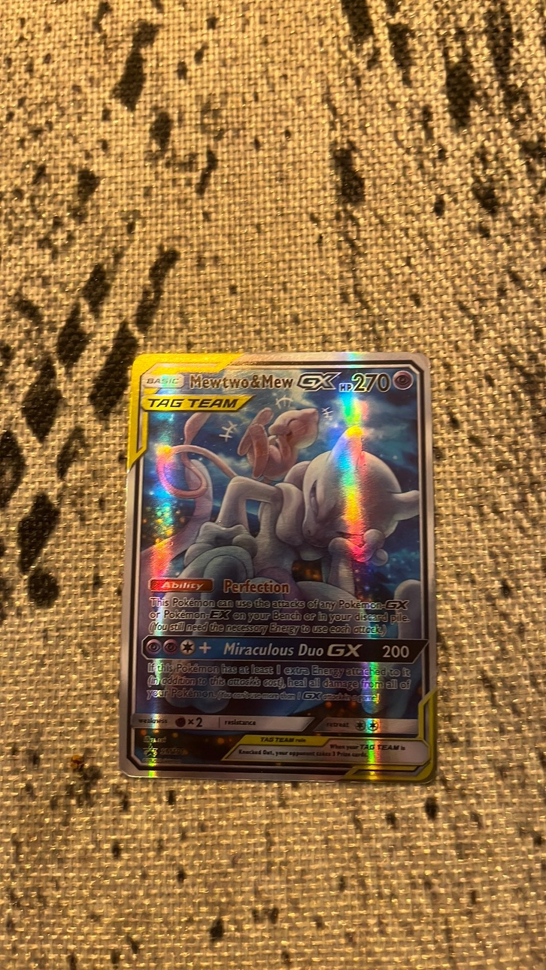 Mewtwo&Mew Pokemon Kaart, Ophalen, Zo goed als nieuw