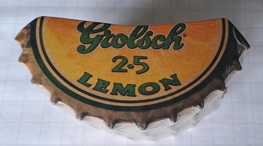 Grolsch 2.5 Lemon Bierviltjes pak, Ophalen of Verzenden, Nieuw, Viltje(s), Grolsch