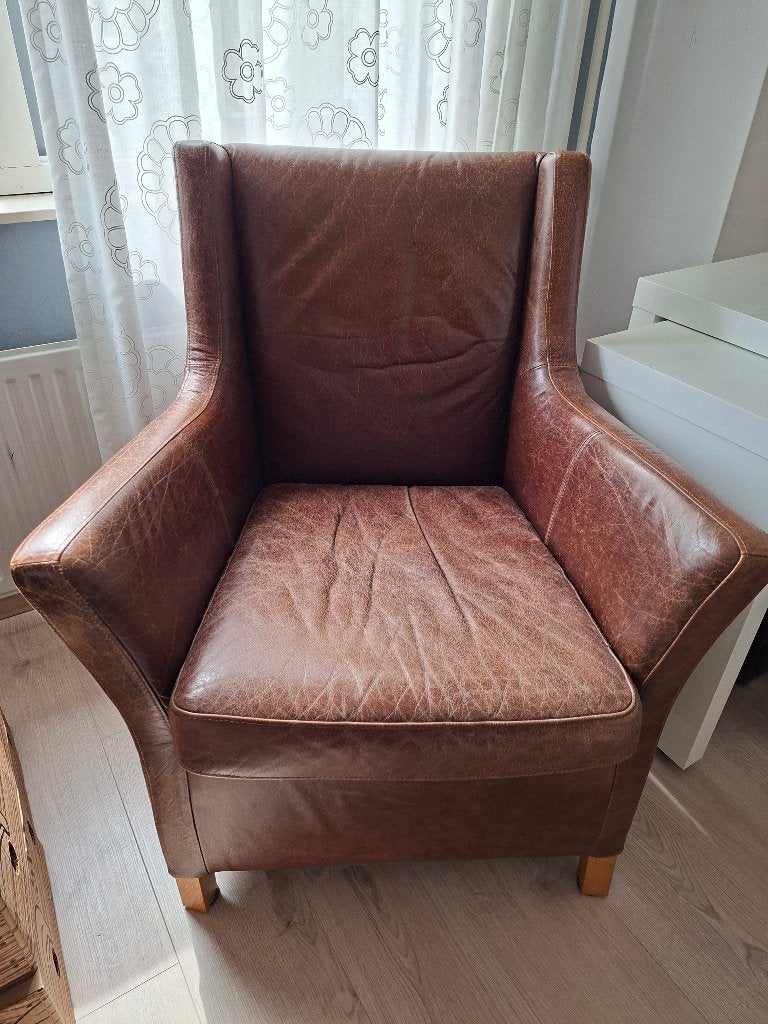 Leren fautieul, gratis af te halen., Ophalen, Gebruikt, 75 tot 100 cm, Leer