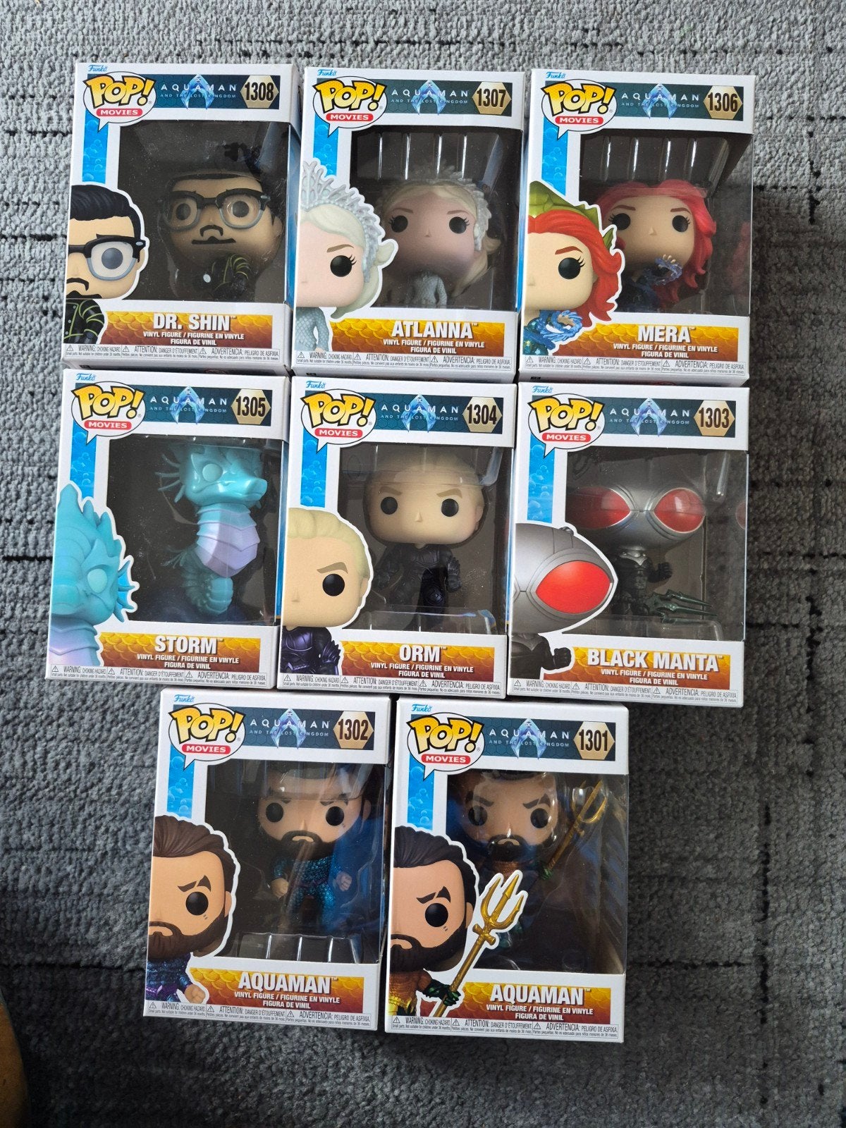 Funko Pop! Aquaman and the Lost Kingdom - Complete Set, Ophalen, Nieuw
