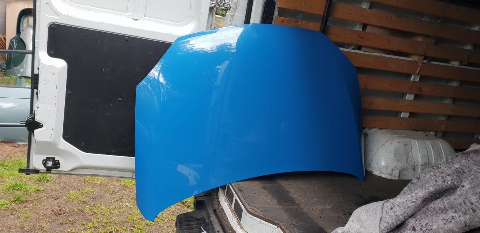 OPEL CORSA C MOTORKAP SMURFEN BLAUW, Gebruikt, -, -, Ophalen of Verzenden