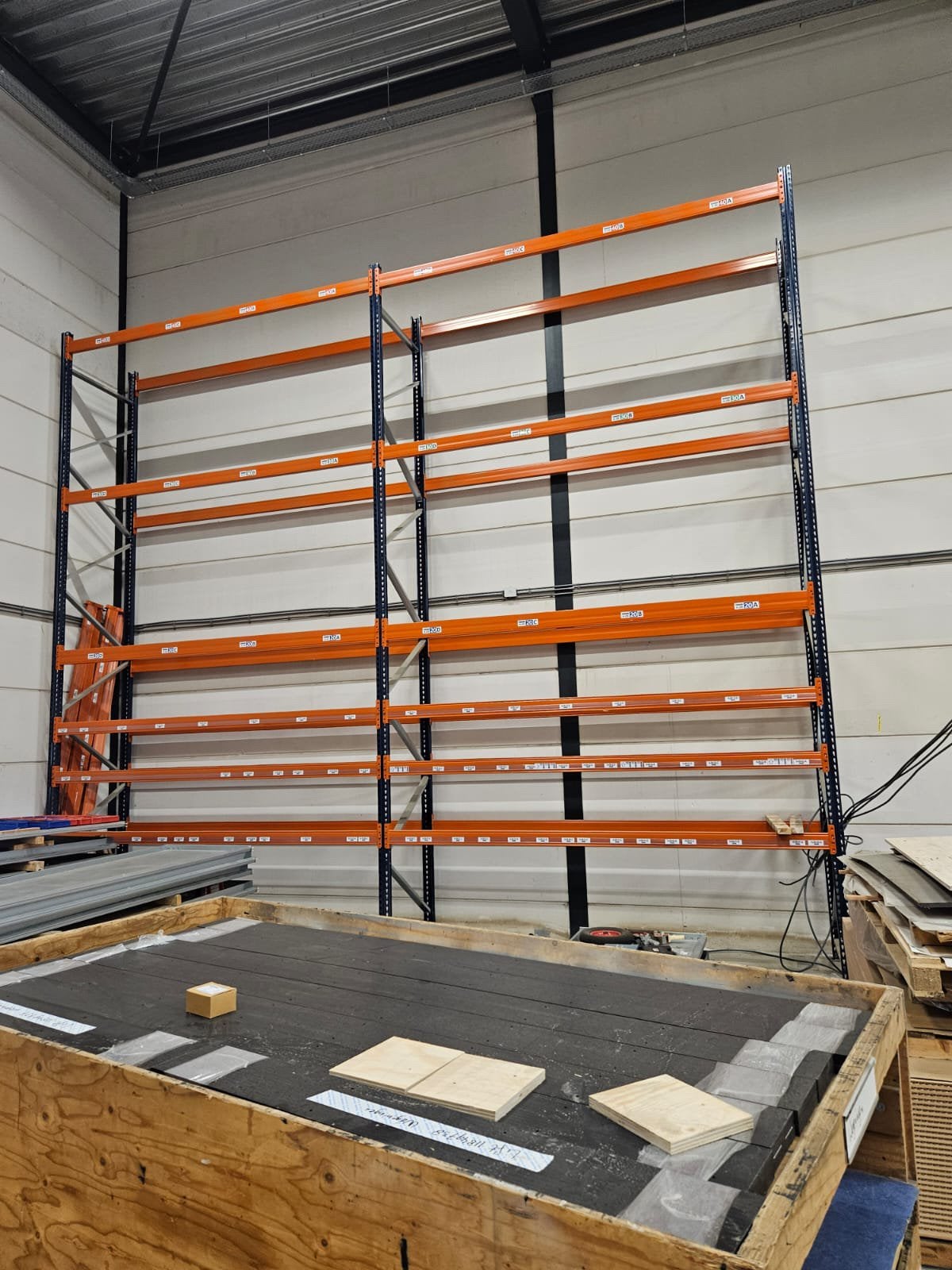Mecalux Palletstelling – 57 staanders + 324 liggers, Zakelijke goederen, Kantoor en Winkelinrichting | Magazijn, Stelling en Opslag