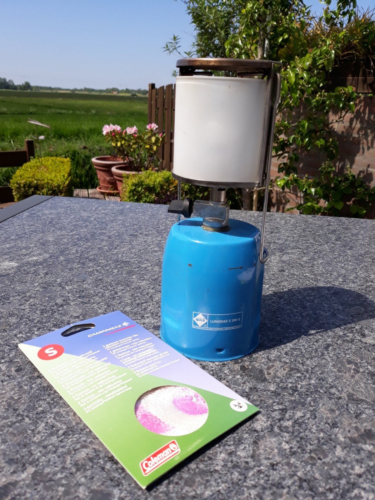 Gas lamp met vulling en Reserver kousjes, Caravans en Kamperen, Kampeeraccessoires, Ophalen of Verzenden