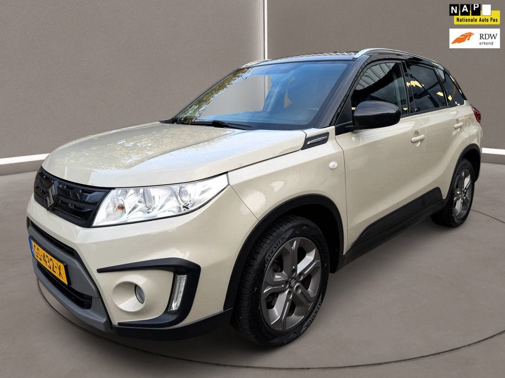 Suzuki Vitara 1.6 Exclusive 120 Pk Automaat Airco Navi Airco, Auto's, Stof, Gebruikt, Euro 6, 4 cilinders