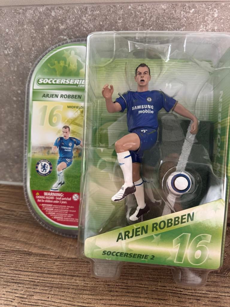 Arjan Robben Chelsea Soccerserie Figuur - Nieuw in Blister, Ophalen of Verzenden, Nieuw, Buitenlandse clubs, Beeldje of Poppetje