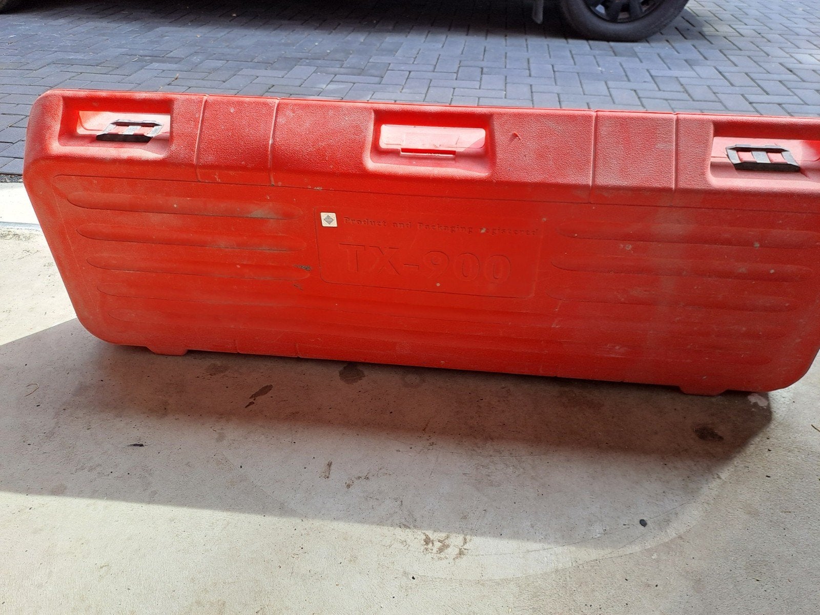 Rubi TX-900 tegelzaag in koffer, Ophalen of Verzenden, Gebruikt, Snijgereedschap, Rubi