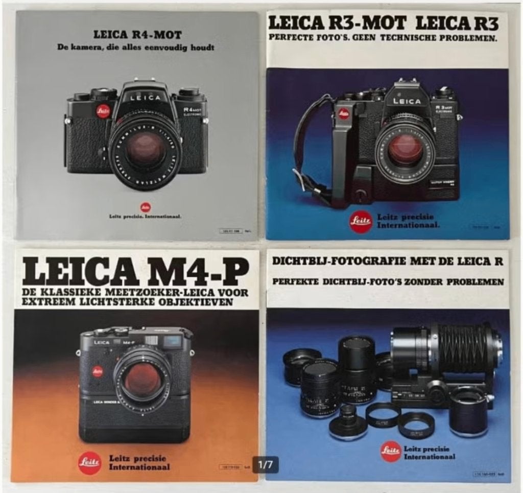 4 x Leica Brochures, Ophalen of Verzenden, Zo goed als nieuw, Catalogus