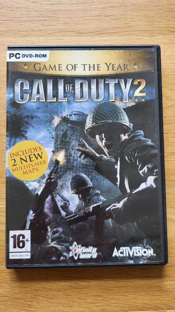 Call of Duty 2 Game of the Year Edition PC DVD-ROM, Shooter, Ophalen of Verzenden, Zo goed als nieuw, 3 spelers of meer