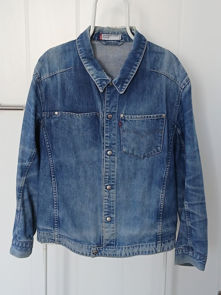 Levi's spijkerjas - (TS40), Levi's, Blauw, Maat 56/58 (XL), Ophalen of Verzenden