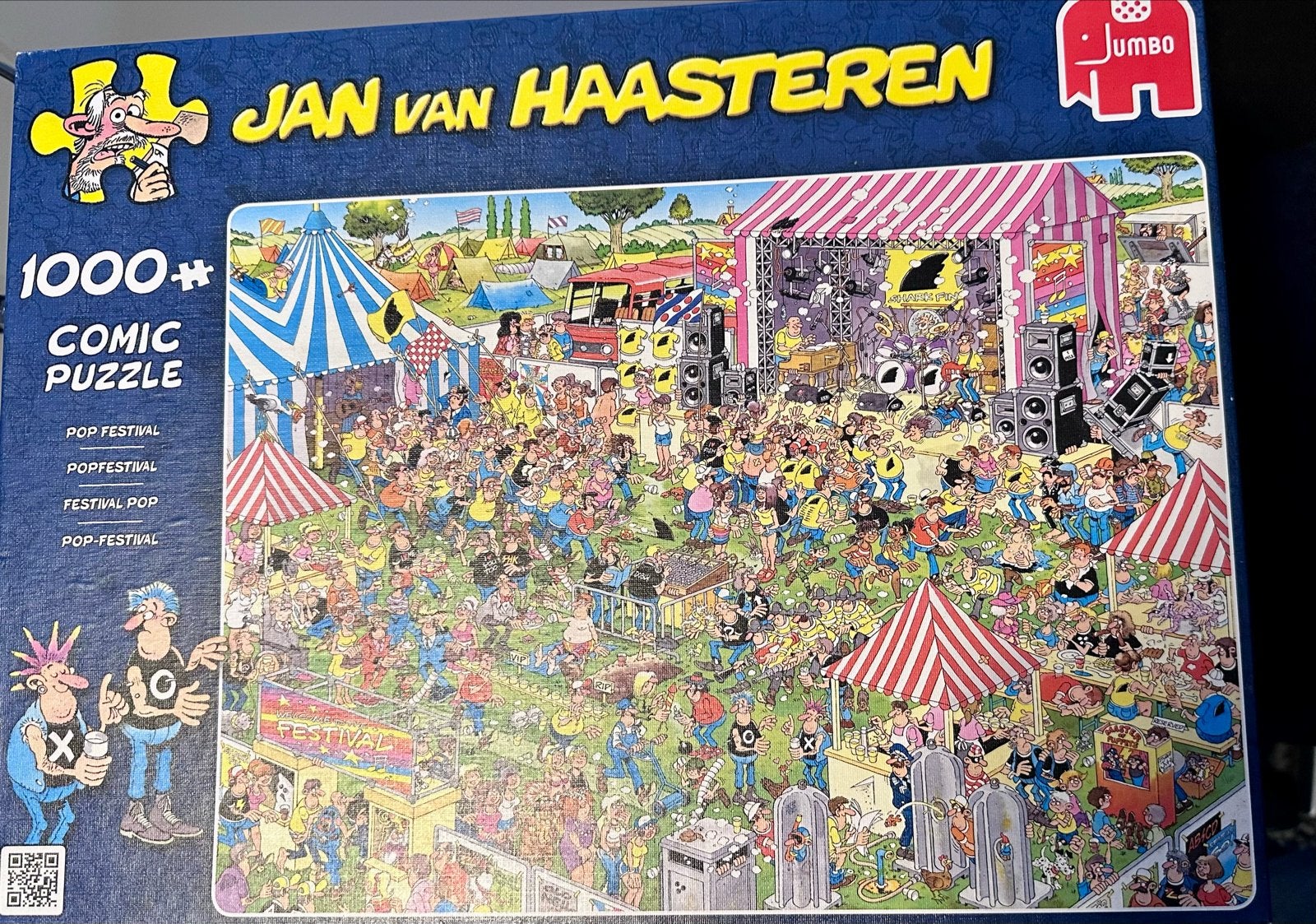 Jan van Haasteren Pop Festival Puzzel 1000 stukjes, Hobby en Vrije tijd, Verzenden, 500 t/m 1500 stukjes, Gebruikt, Legpuzzel