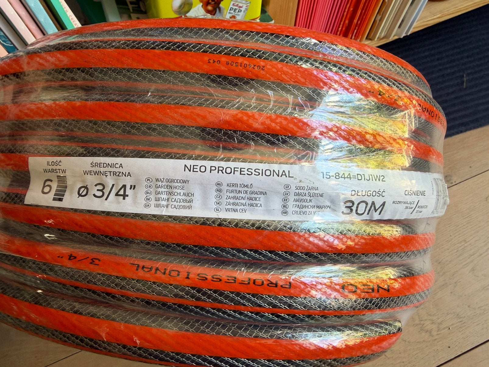 Neo tuinslang 3/4 inch 6-laags 30 meter, Ophalen, Nieuw, Tuinslang