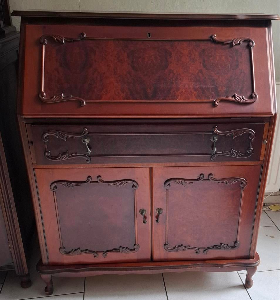 Antiek secretaire bureau met opbergruimte, Antiek en Kunst, Antiek | Meubels | Kasten, Ophalen