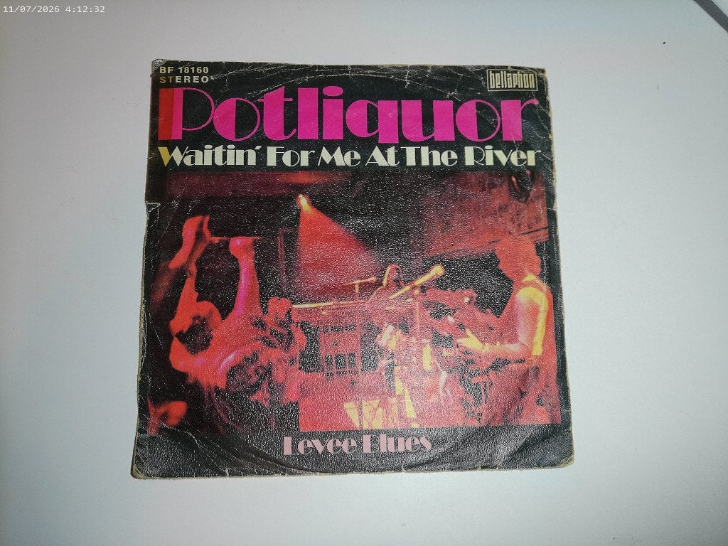 Potliquor - Waitin' for me at the river / Levee Blues, Gebruikt, Fotohoes, 7 inch, Ophalen of Verzenden