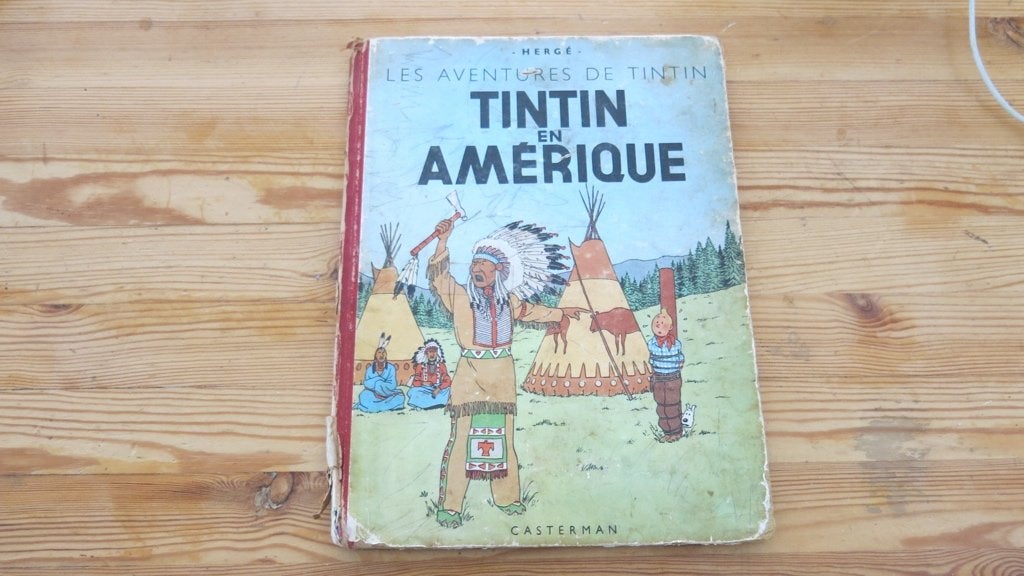 Kuifje: Tintin en Amérique (1952), Eén stripboek, Ophalen of Verzenden, Gelezen