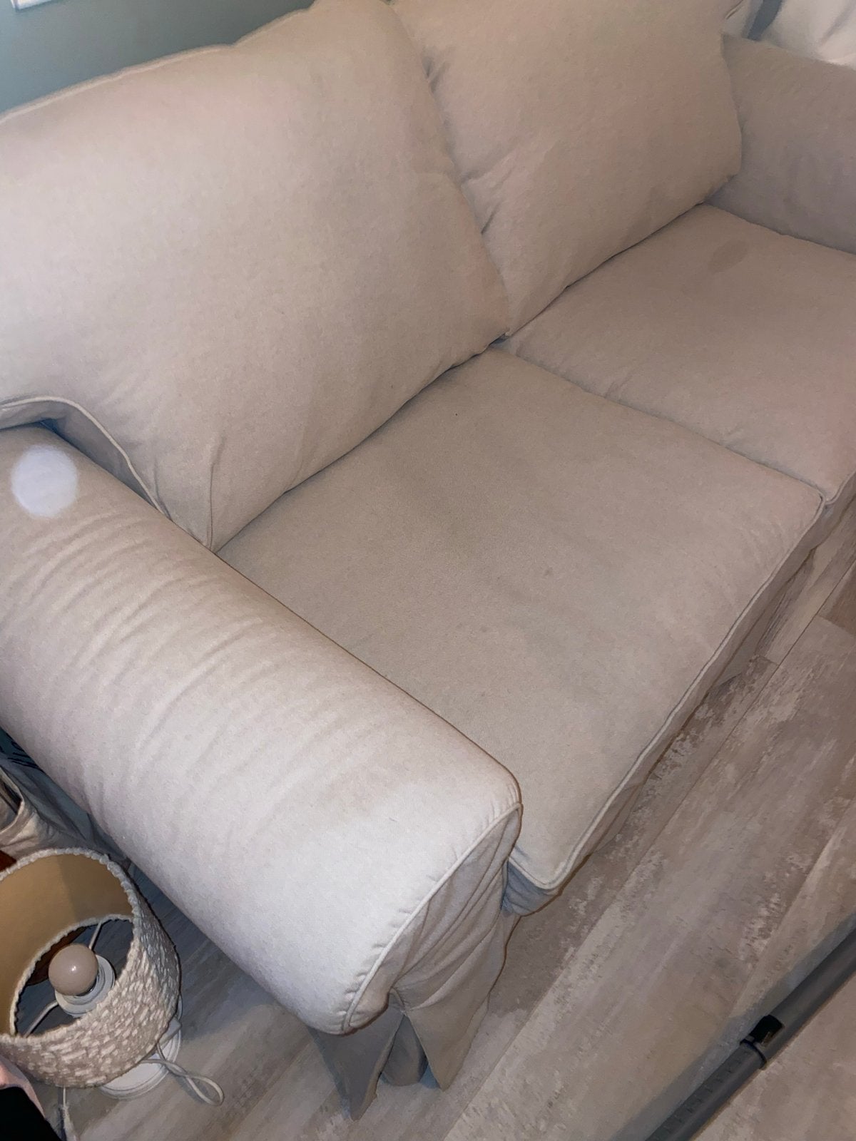 IKEA EKTORP 2-zitsbank beige, Ophalen, Gebruikt, 150 tot 200 cm, Tweepersoons