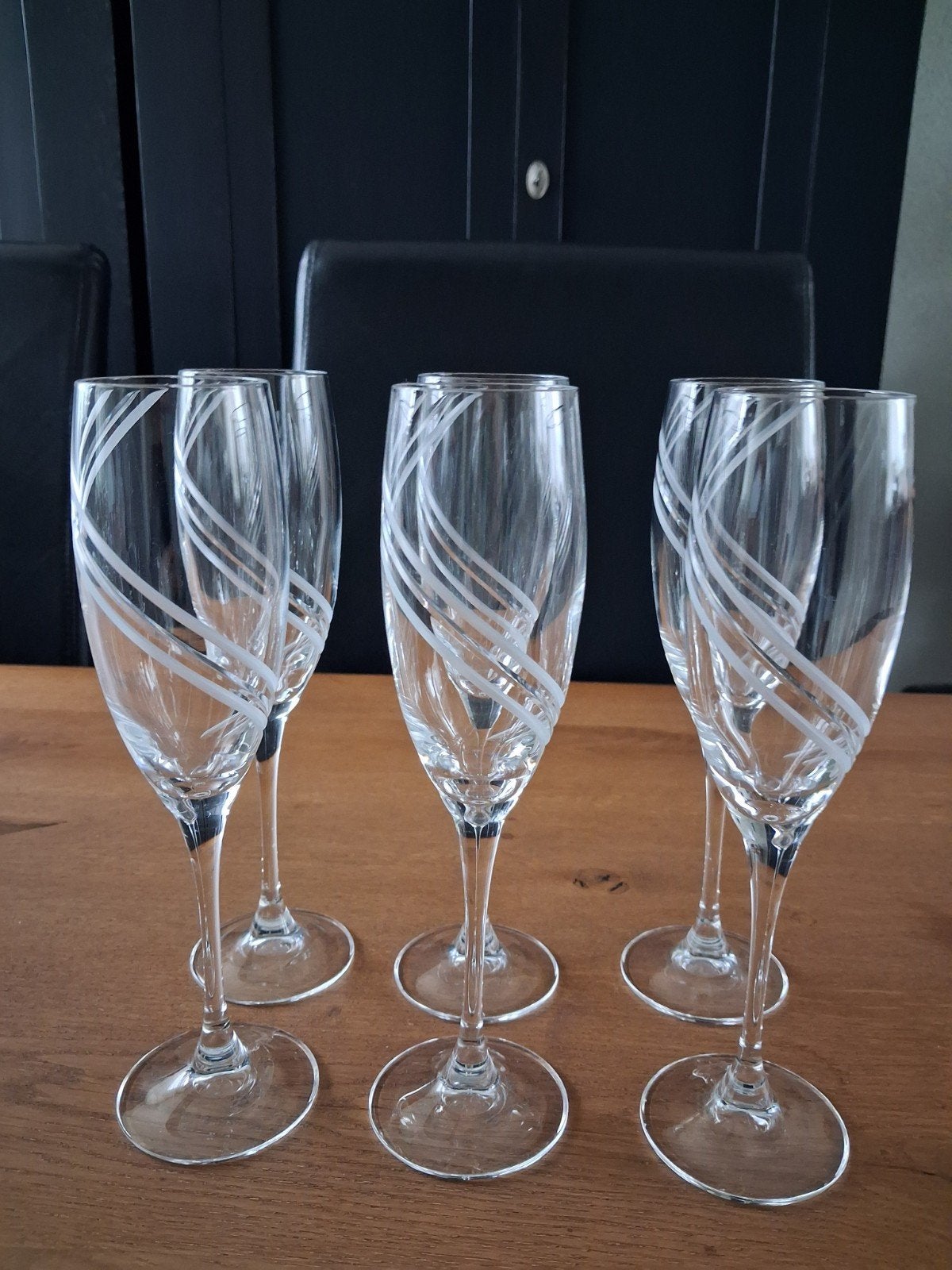 J.G. DURAND - set van 6 kristallen Farandole flutes, Ophalen of Verzenden, Overige typen