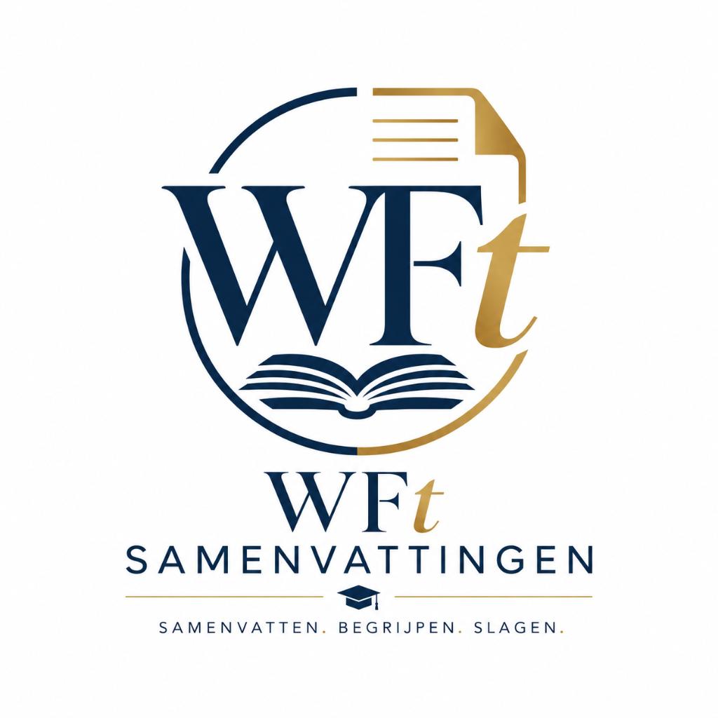 Samenvatting WFT Vermogen 112 pagina's | 2026/ 2027, Boeken, Ophalen of Verzenden, Alpha, Nieuw, HBO