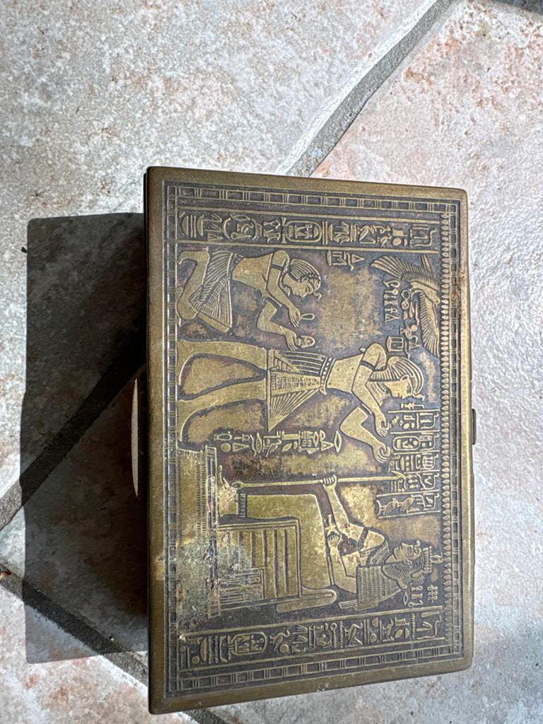 Vintage Egyptische Sigarettendoos/Sieradendoosje, Ophalen of Verzenden