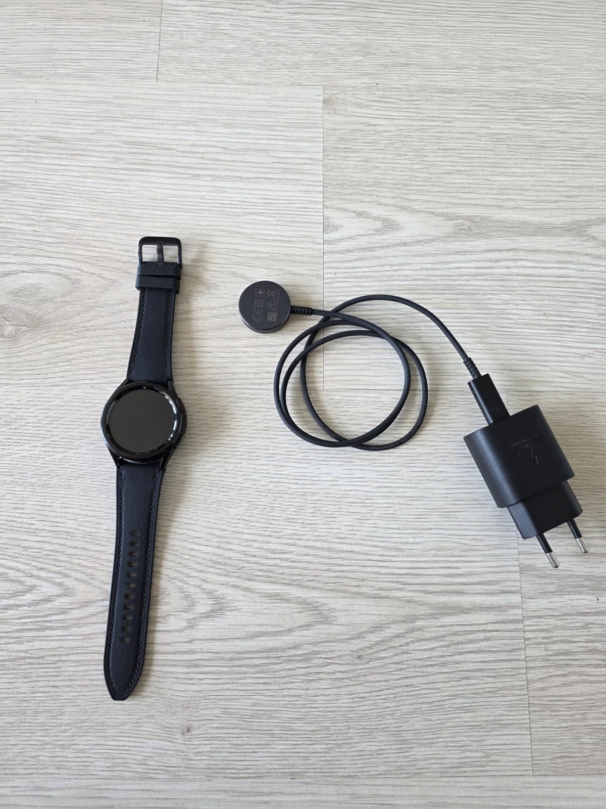 Samsung Galaxy Watch 6 Classic 46mm Zwart, Stappen, Zwart, Ophalen of Verzenden, Zo goed als nieuw