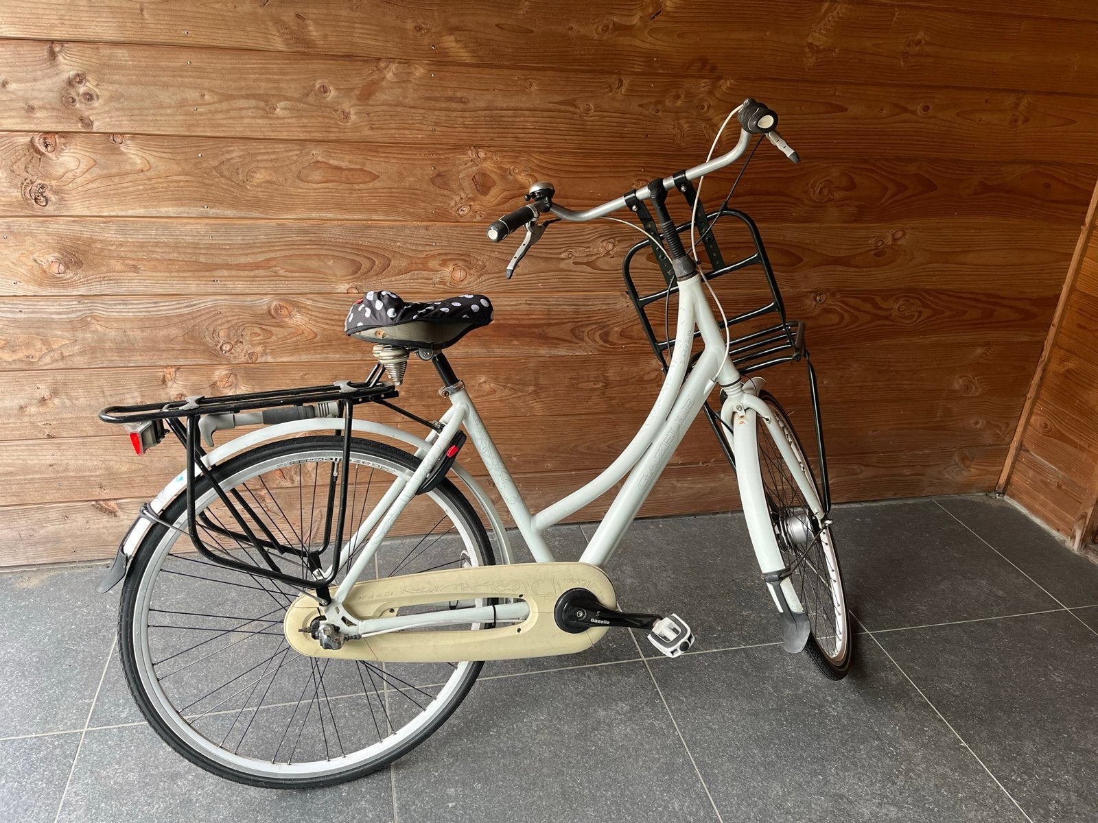 Gazelle Lady Liu Damesfiets met voordrager, Ophalen, Versnellingen, Schijfrem, Gazelle