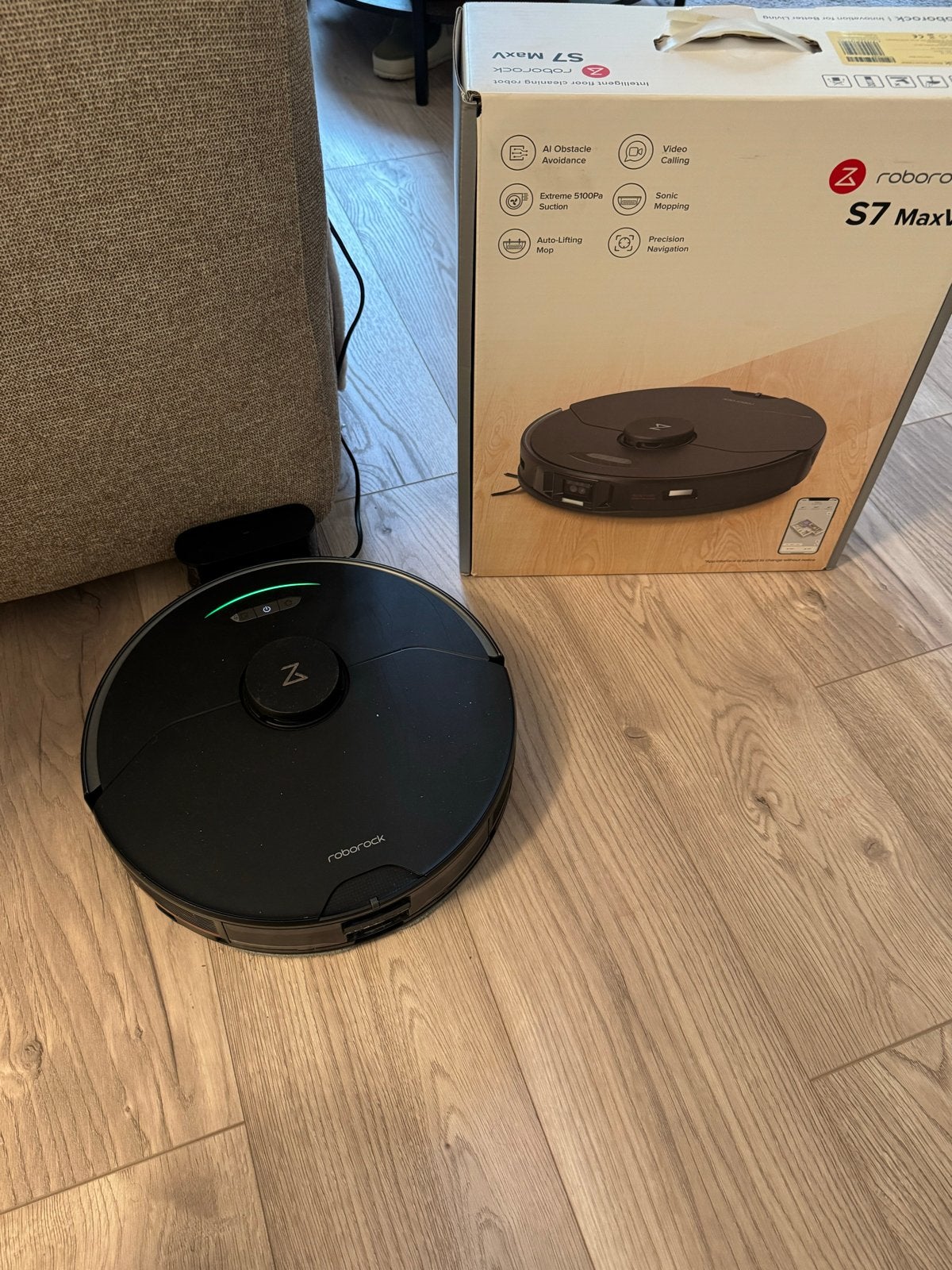 Roborock S7 MaxV Robotstofzuiger met Dweilfunctie, Witgoed en Apparatuur, Overige merken, Beijing Roborock Technology Co., Ltd.