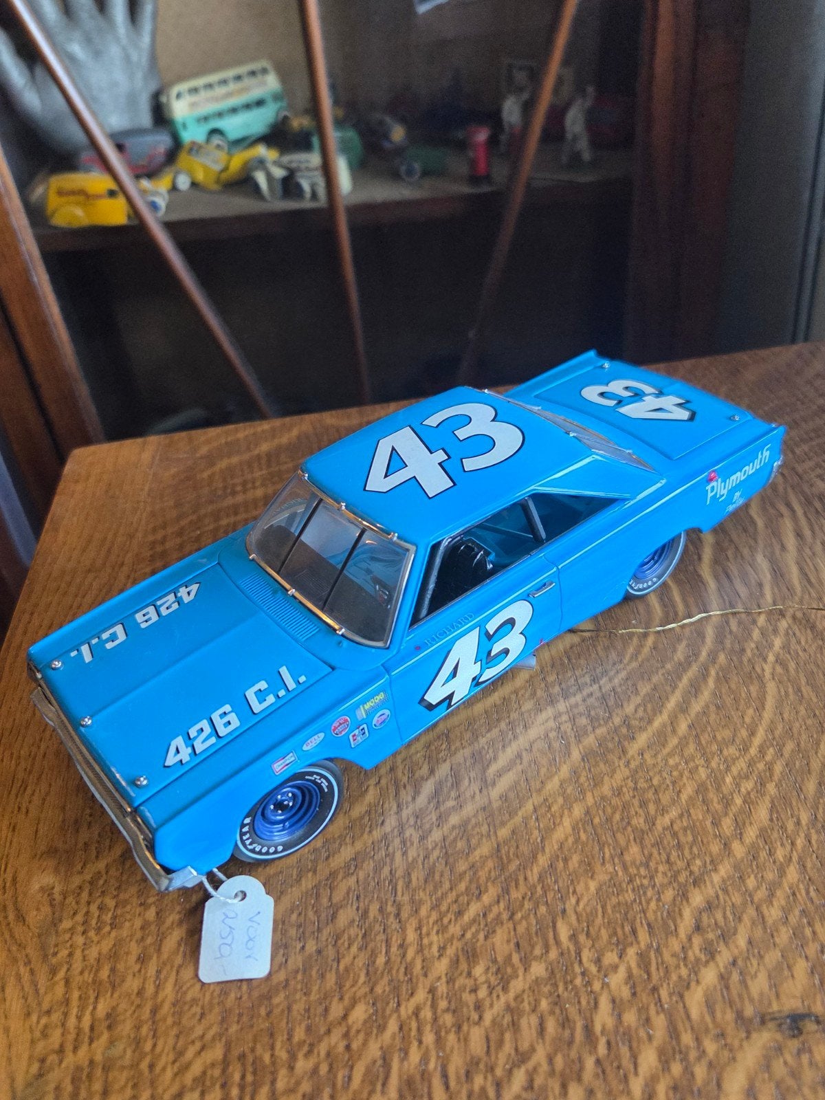 FRANKLIN/DANBURY MINT 1:24 RICHARD PETTY 1967 PLYMOUTH MINT, Verzenden, Zo goed als nieuw, Auto, Overige merken