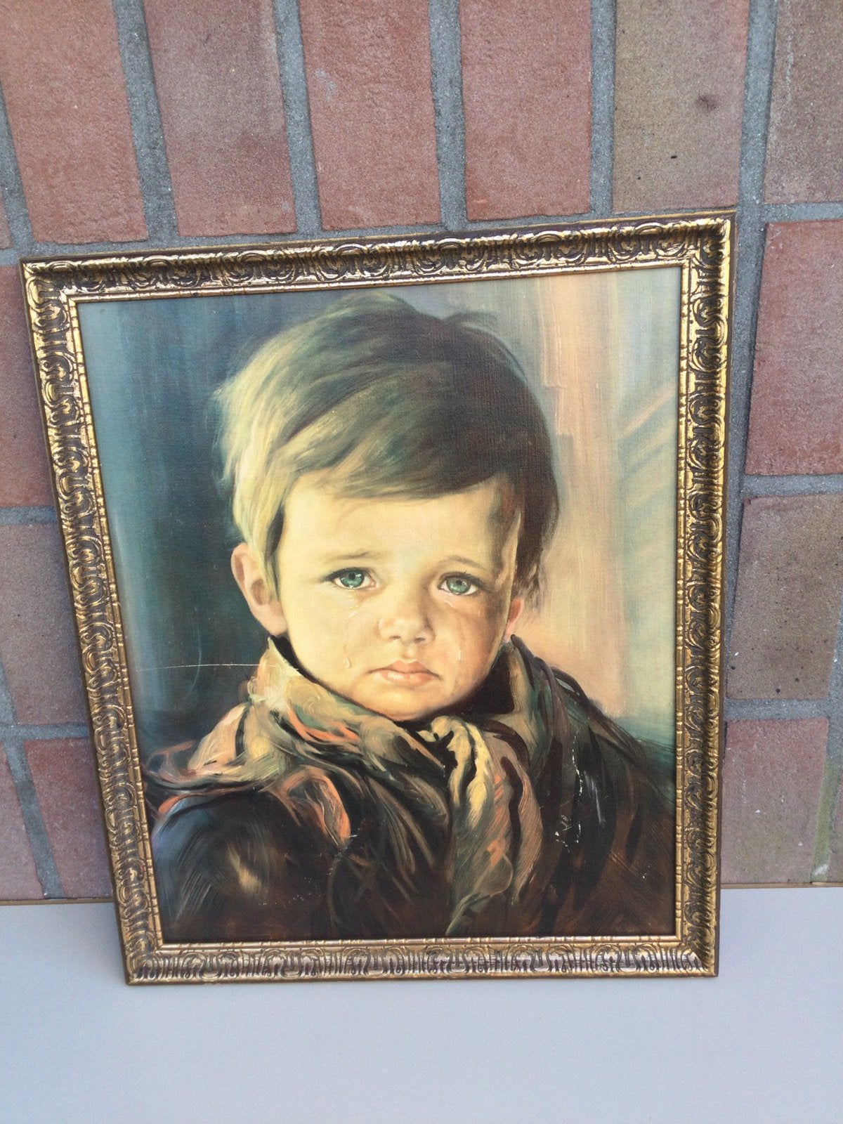 Vintage Schilderij ‘Het Huilende Jongetje’ (The Crying Boy), Ophalen, Vintage