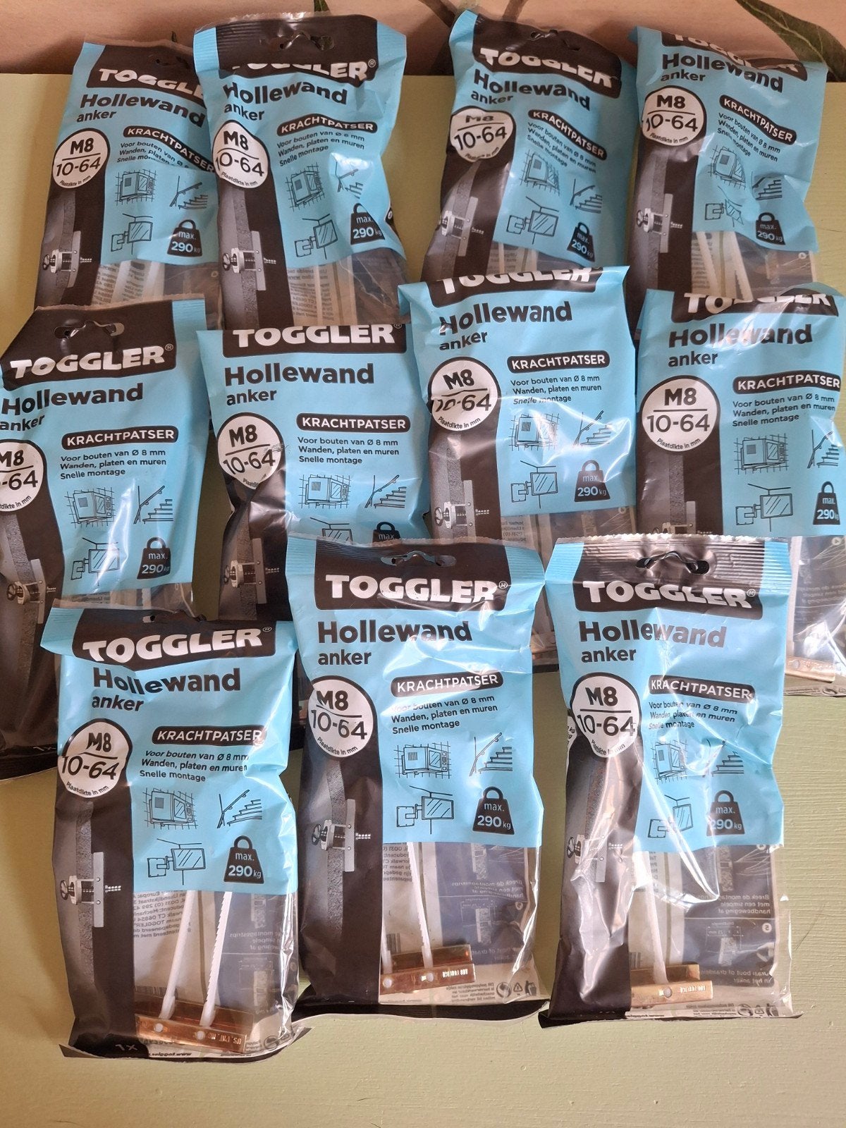 11x TOGGLER Hollewand ankers M8, Ophalen of Verzenden, Nieuw, Overige typen