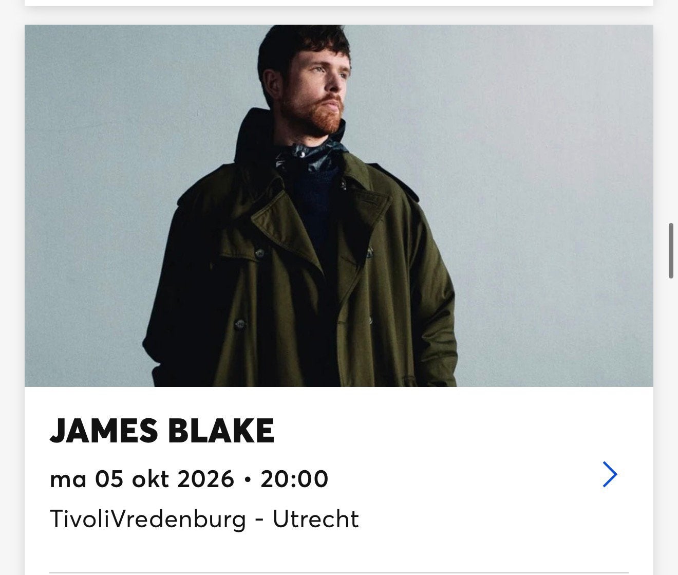 James Blake tivoli tickets, Tickets en Kaartjes, Twee personen, Oktober