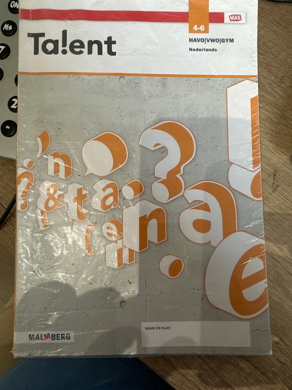 Talent Nederlands 4-6 HAVO/VWO/GYM Malmberg, Ophalen of Verzenden, Zo goed als nieuw, HAVO, Nederlands