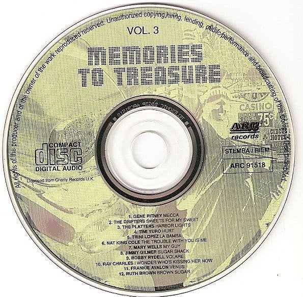 CD - Memories to treasure vol. 3, Ophalen of Verzenden, Zo goed als nieuw, Pop