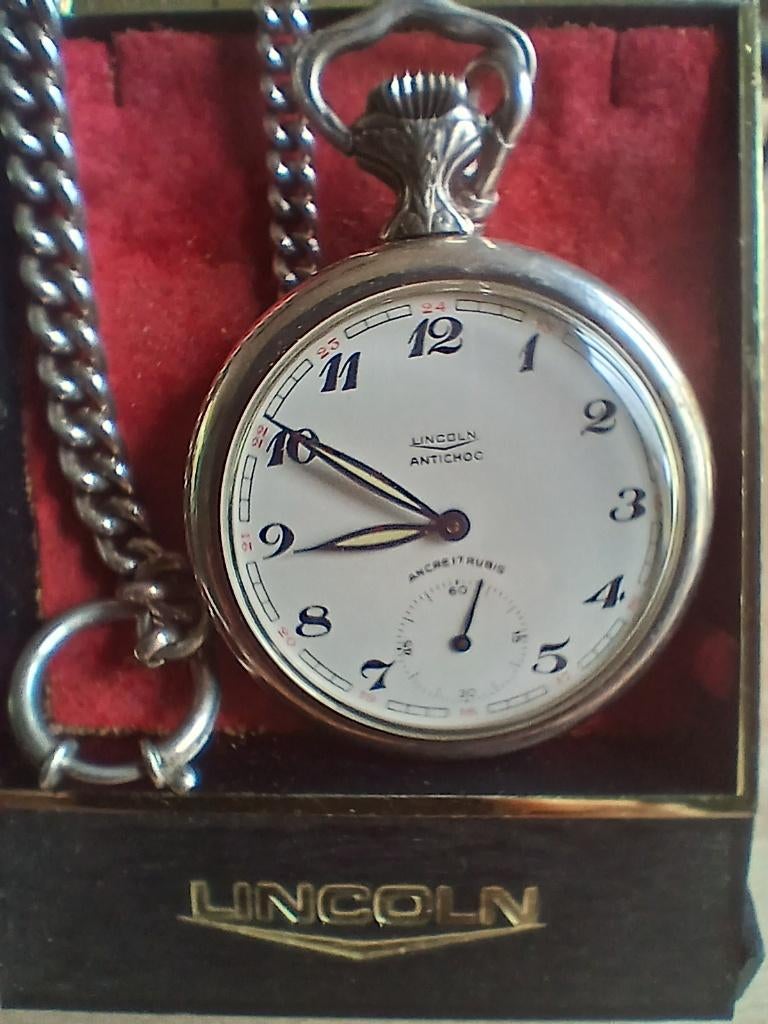 zakhorloge, Sieraden, Tassen en Uiterlijk, Horloges | Antiek, Overige merken, Zakhorloge, Staal, Ophalen of Verzenden