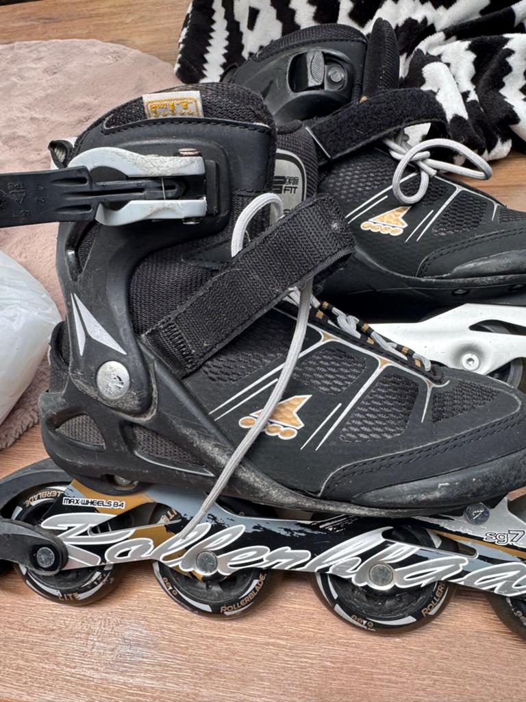 Rollerblade inline skates maat 38 met bescherming, Sport en Fitness, Skeelers, Gebruikt, Inline skates 4 wielen, Overige merken