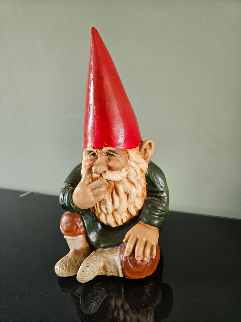 Rien Poortvliet David de kabouter van kunsthars, beeld, Ophalen of Verzenden, Gebruikt