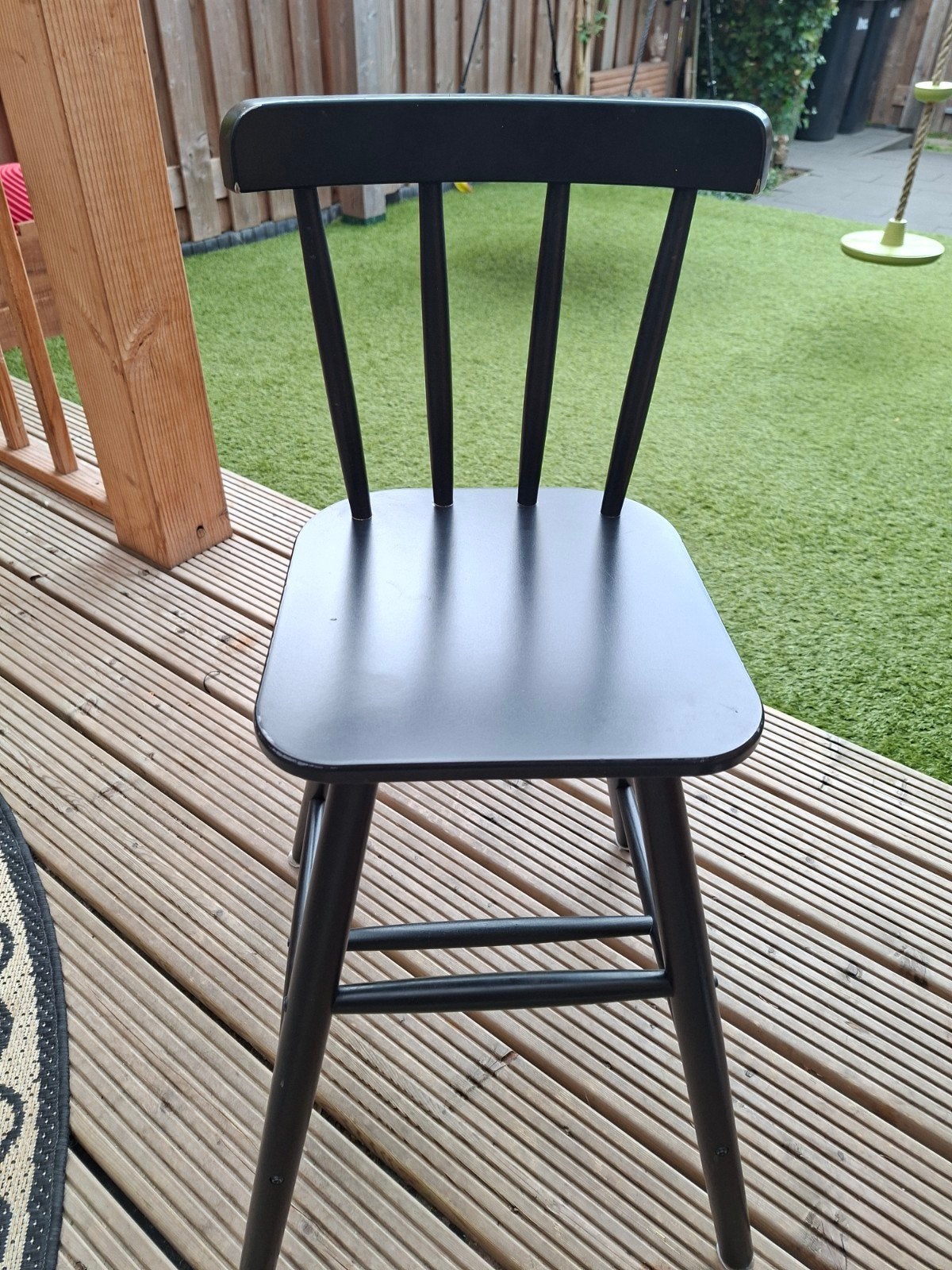 IKEA AGAM kinderstoel zwart - juniorstoel massief hout, Kinderen en Baby's, Kinderstoelen, Ophalen of Verzenden, Overige typen